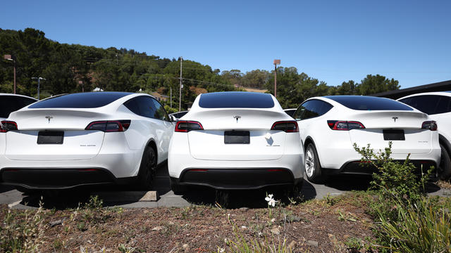 Tesla EV car fire 