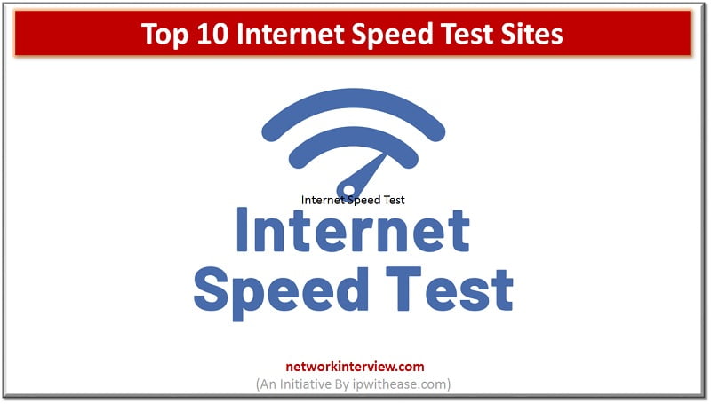 top 10 internet speed test sites