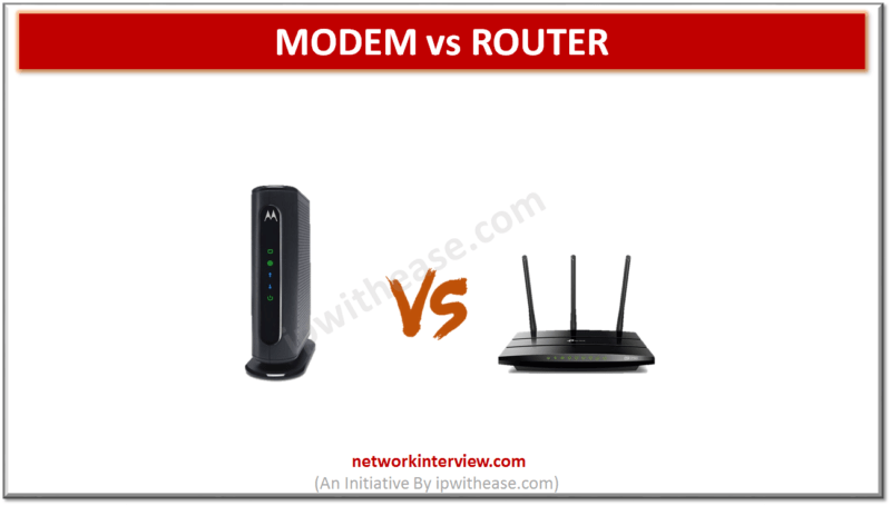 MODEM vs ROUTER
